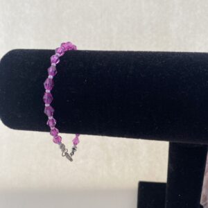 Purple crystal bracelet
