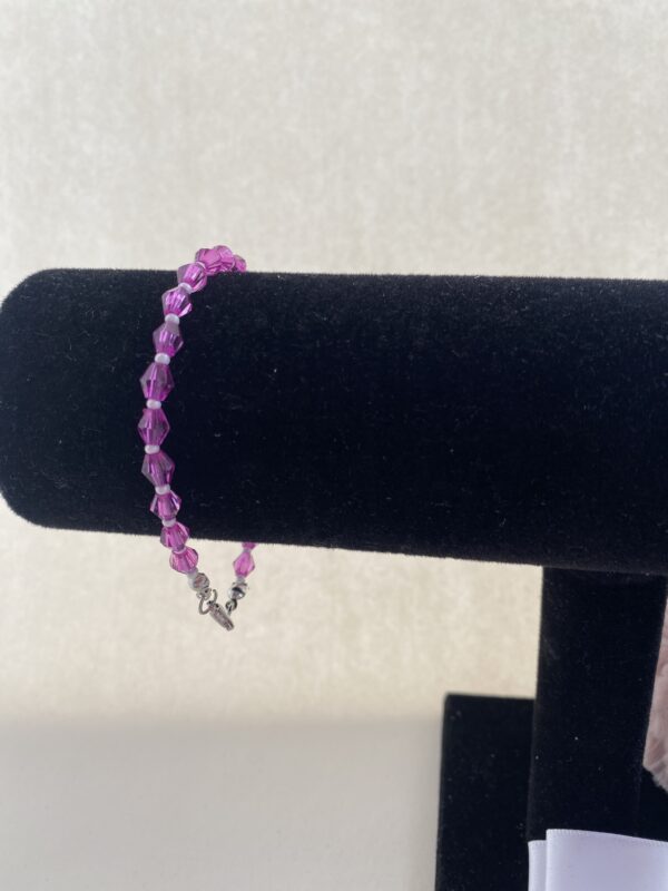 Purple crystal bracelet