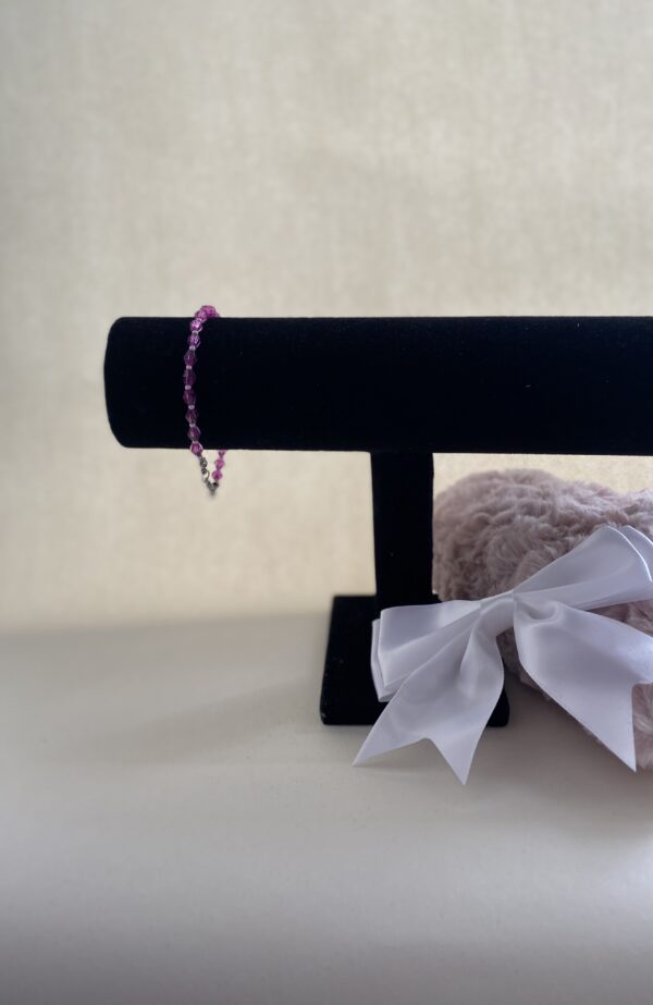 Purple crystal bracelet - Image 3