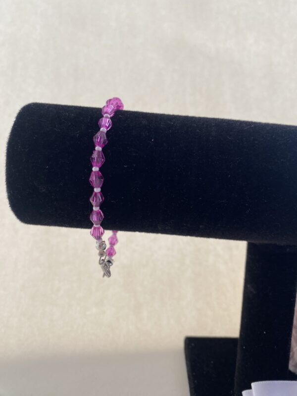 Purple crystal bracelet - Image 4