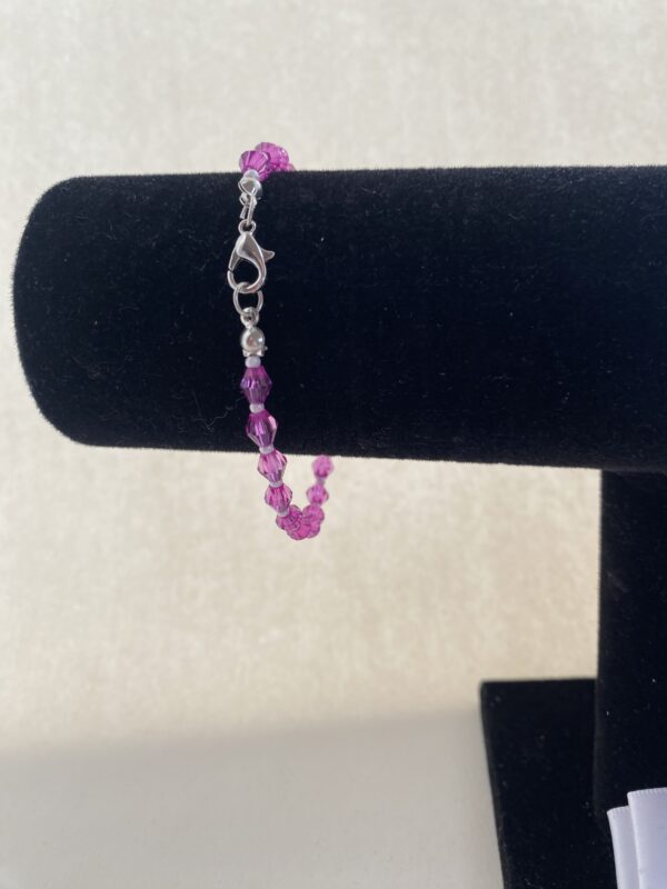 Purple crystal bracelet - Image 2